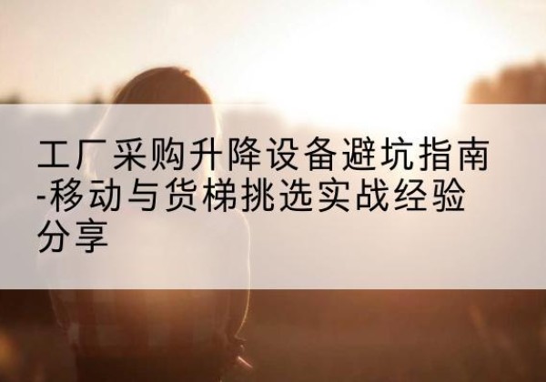 翁源移动式升降机怎么选-工厂采购升降设备避坑指南-移动与货梯挑选实战经验分享
